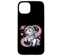 Astronauta Unicorno nello Spazio Arcobaleno Galaxy Custodia per iPhone 15 Plus