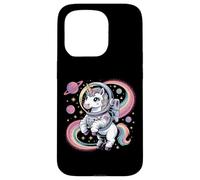 Astronauta Unicorno nello Spazio Arcobaleno Galaxy Custodia per iPhone 15 Pro