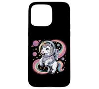 Astronauta Unicorno nello Spazio Arcobaleno Galaxy Custodia per iPhone 15 Pro Max