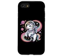 Astronauta Unicorno nello Spazio Arcobaleno Galaxy Custodia per iPhone SE (2020) / 7 / 8