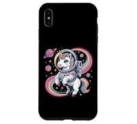 Astronauta Unicorno nello Spazio Arcobaleno Galaxy Custodia per iPhone XS Max