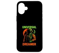 Astronauta Universal Dreamer Retro Uomo Spazio Custodia per iPhone 16 Plus