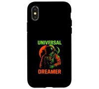 Astronauta Universal Dreamer Retro Uomo Spazio Custodia per iPhone X/XS