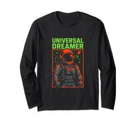 Astronauta Universal Dreamer Retro Uomo Spazio Maglia a Manica