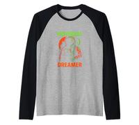 Astronauta Universal Dreamer Retro Uomo Spazio Maglia con Maniche Raglan