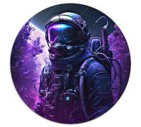 Astronauten-Puzzle mit 1000 Teilen für Erwachsene, rundes Papppuzzle für Teenager und Familienspaß, perfektes Weihnachtsgeschenk, 1000 Teile (67,5x67,5cm)