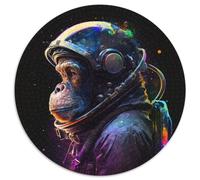 Astronauten-Schimpansen-Puzzle für Erwachsene, 1000 Puzzles aus Pappe, DIY-Heimdekoration, Denkspiel für Teenager, 1000 Teile (67,5x67,5cm)