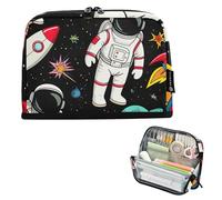 Astronauti Astuccio per matite con cerniera Astuccio per matite Borse per ragazze Classroom Pen Pouch Arte Floreale Cancelleria per bambini Rientro a scuola Forniture
