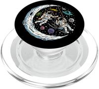 Astronauti Luna Swing Pianeti Spazio Galassia Universo Colorato PopSockets PopGrip per MagSafe