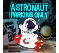 Astronauti Neon Sign Rocket Neon Signs Space LED Luci Decorazione da parete Astronauta Luce LED per sala giochi Uomo grotta camera da letto camera da letto camera dei bambini Decorazione grande regalo