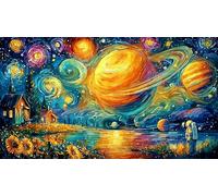 Astronauts-exploring-space-from-an-open-book Carta riciclata Puzzle 1000 pezzi Gioco familiare divertente & stimolante Bellissimo puzzle decorativo per relax e decorazione murale 38x26/1000 pezzi