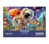Astronauts In Space Set Puzzle in Cartone Robusto Da 1000 Pezzi, Happy, Gioco Di Società Divertente E Stimolante, Relax Mentale, Intrattenimento Collettivo 52x38cm/1000pcs