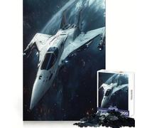 Astronave bianca in orbita, puzzle per ragazzi da 1000 pezzi, stimola la concentrazione, ideale per il relax, con incastri a pressione, un regalo memorabile (38x26cm)
