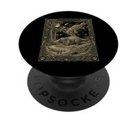 Astronomia della carta dei tarocchi dell'ornitorinco celeste PopSockets PopGrip Adesivo
