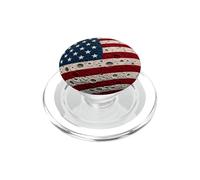 Astronomia patriottica spaziale della bandiera della luna americana PopSockets PopGrip per MagSafe