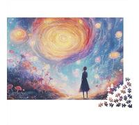 Astronomical Object Puzzle 1000 Pezzi Girl Colorful Sky, Per Bambini E Adulti Giochi Difficile Sfida Grandi Dimensioni Regalo 1000pcs (75x50cm)