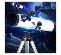 Astronomico, 114mm grande apertura riflettente, treppiede in alluminio regolabile, adatto per principianti amatoriali e bambini