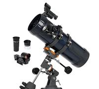 Astronomy Telescope, Reflector Telescope for Beginners, Fully-Coated Glass Optics, Adjustable-Height Tripod and Red Dot Finder, for Child and Adult WOWCSXWC