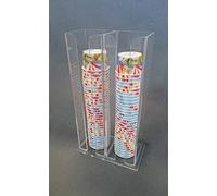 Astroplastic Espositore porta coppette gelato in Plexiglass 2 colonne