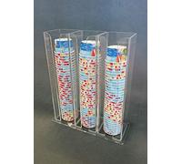 Astroplastic Espositore porta coppette gelato in Plexiglass 3 colonne