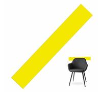 ASTROPLASTIC | Fasce Battisedia in Plexiglass-Acrilico pmma TRASPARENTE e COLORATO per Protezione Muro Parete | Installazione tramite BIADESIVO (Giallo, cm 100x15)
