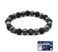 Astrotalk Bracciale OM Ricchezza | Citrino e Pirite Grezza | Cristalli per Abbondanza e Prosperità | Bracciale Astrologico Unisex | Certificato