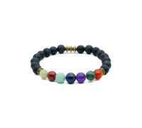 Astrotalk Shukr Bracciale Chakra, sette pietre chakra con perline di lava, allineamento dei chakra e flusso di energia, braccialetto astrologico per donne e uomini, One Size, Pietra, Non pietra