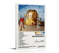 Astroworld - Poster artistico su tela, motivo: Travis Scott, decorazione artistica da parete, per casa, camera da letto, estetica, pittore, decorazione per soggiorno, decorazione da parete resistente