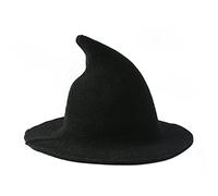 ASTRQLE Cappello a punta da strega accessorio per costume di Halloween lavorato a maglia misto cappelli da strega per donne adulti accessori per Halloween cappello da strega spettrale
