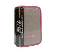Giotto Shiny Astuccio 3 Zip Glitter Pink