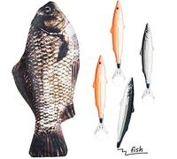 Astucci a Forma di Pesce Porta Matita Case a Pesce Porta Moneta Moneta Case Divertente con Imbottito Spessa Fodera di Schiuma e 4 Pezzi Carino Pesce Penne Regali di Pesce per Fornitura di Aula Scuola