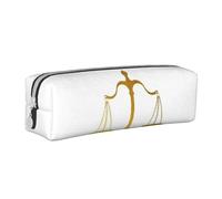 Astucci Bilancia d'oro della giustizia Avvocato per feste legali Borse per penne Scatola per penne per studenti per ragazzi ragazze Astuccio per matite Sacchetto per cosmetici Regali per le vacanze