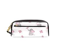 Astucci Cancelleria Cute Elephant And Butterfly Borsa Per Matite Espandibile Astucci Matite Durevole Scatola Di Cancelleria Per Adulto Ragazzi Ragazze