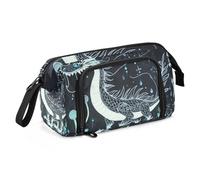 Astucci estetici per matite a forma di drago di grande capacità per la scuola, astuccio portatile per matite e penne, trucco cosmetico per adolescenti scuola materna