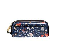 Astucci Matite Animals Of Bear Owls And Fox Astuccio Portamatite Con Cerniera Cartoleria Organizer Grande Capacità Scatola Di Cancelleria Per Ufficio Adulto Università