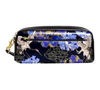 Astucci Matite Embroidered Japanese Birds And Peony Cartoleria Organizer Grande Capacità Astucci Cancelleria Multifunzione Portapenne Per Scuola Università Matite