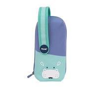 Astucci Milan Fun Animals da 4 pezzi con contenuto standard - Contenuto: gomma 2 temperini matita 1 penna Sway blu e 2 penne touch P1 nere e rosse righello da 15 cm 10 matite colorate Ergo e 12 pennar