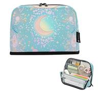 Astucci per matite di astrologia dei tarocchi blu-rosa Custodia grande per penne di grande capacità portapenne per insegnante forniture scolastiche bolsa para lapices de ninas