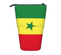 Astucci Portamatite Flag Of Senegal Print Slot Matite Astuccio Multifunzione Astuccio Cartoleria Superiore Astuccio Per Matite Per Collegio, Insegnanti, Ragazzi