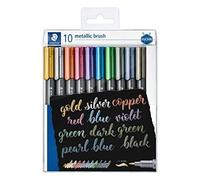 Astuccio 10 Brush Metallizzati Staedtler