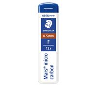 Astuccio 12 Mine Mars Micro - mina 0,5mm - gradazione F - Staedtler