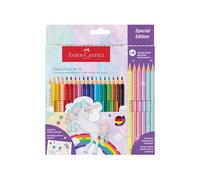 Astuccio 18 matite Colour Grip + 6 matite Sparkle - colori assortiti - Faber-Cas