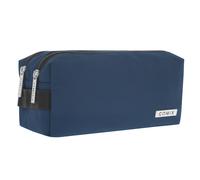 Astuccio 2 Zip Monocolore Blu