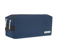 Astuccio 2 Zip Monocolore Blu