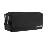 Astuccio 2 Zip Monocolore Nero