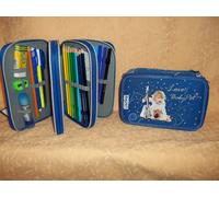 ASTUCCIO 3 CERNIERE COMPLETO AZZURRO LOVE BABY PET design italiano cod.925