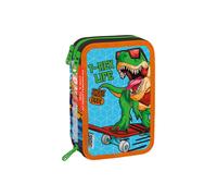 Astuccio 3 zip 44 pezzi Scuola T-Rex Life per Bambino - Novità 2024/2025