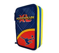 Astuccio 3 Zip borsello scuola Calciatori interno a marchio