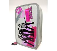 ASTUCCIO 3 ZIP CAMP ROCK PORTA COLORI SCUOLA TOMBOLINO BAULETTO