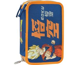 Astuccio 3 Zip Dragon Ball Blu/Arancione super completo